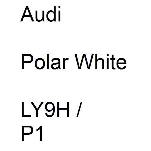 Audi, Polar White, LY9H / P1.